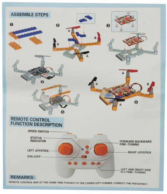 Dron RC z klocków Blocks Drone DIY Dron RC z klocków Blocks Drone DIY