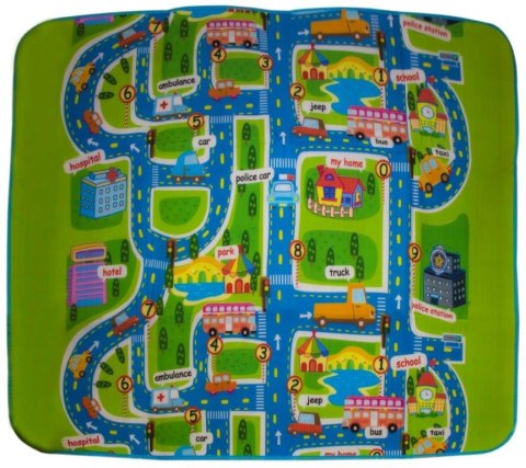 Mata Edukacyjna piankowa dla dzieci ulica 60x130cm Mata Edukacyjna piankowa dla dzieci ulica 60x130cm