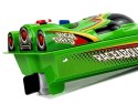 Łódź Motorówka Na Baterie Zielono z Elementami Żółtego 4 Kierunki 40 cm Łódź Motorówka Na Baterie Zielono z Elementami Żółtego 4 Kierunki 40 cm