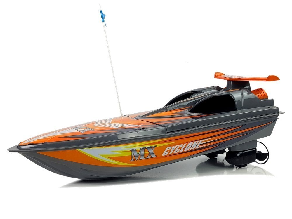 Łódź Motorówka Zdalnie Sterowana Pilot Ster 27 Mhz 40 cm Zasięg 40 m Szara Łódź Motorówka Zdalnie Sterowana Pilot Ster 27 Mhz 40 cm Zasięg 40 m Szara