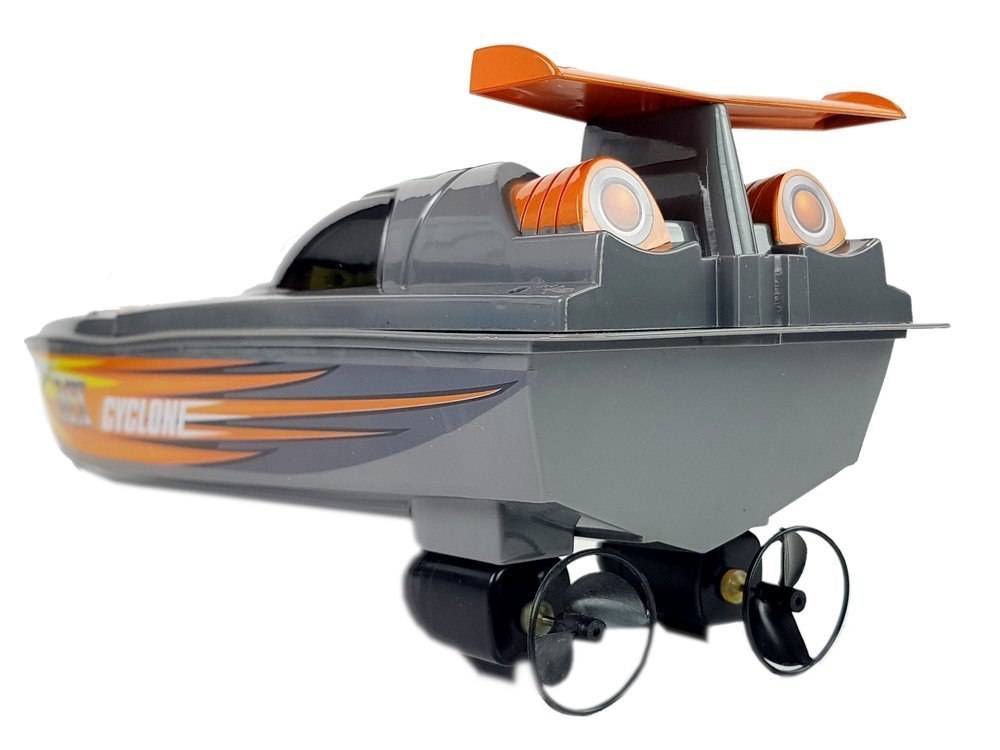 Łódź Motorówka Zdalnie Sterowana Pilot Ster 27 Mhz 40 cm Zasięg 40 m Szara Łódź Motorówka Zdalnie Sterowana Pilot Ster 27 Mhz 40 cm Zasięg 40 m Szara