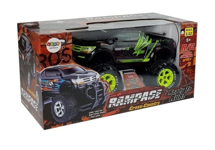 Ogromny Jeep Rampage R/C Czarny MONSTER TRUCK Ogromny Jeep Rampage R/C Czarny MONSTER TRUCK