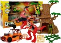 Świat Dinozaurów Zestaw Figurek Pojazd Buggy Drzewo Szkielety Dźwięk Świat Dinozaurów Zestaw Figurek Pojazd Buggy Drzewo Szkielety Dźwięk