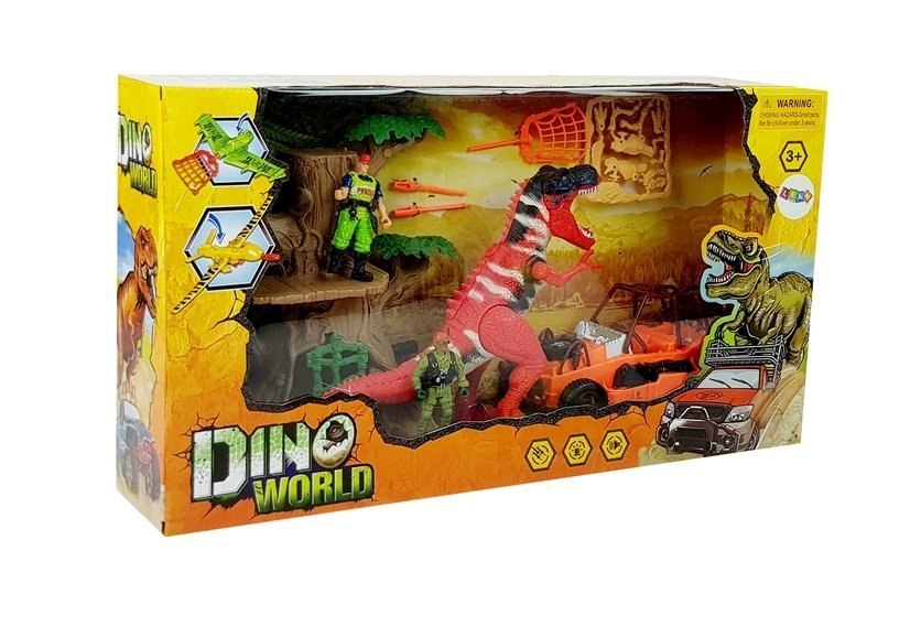 Świat Dinozaurów Zestaw Figurek Pojazd Buggy Drzewo Szkielety Dźwięk Świat Dinozaurów Zestaw Figurek Pojazd Buggy Drzewo Szkielety Dźwięk