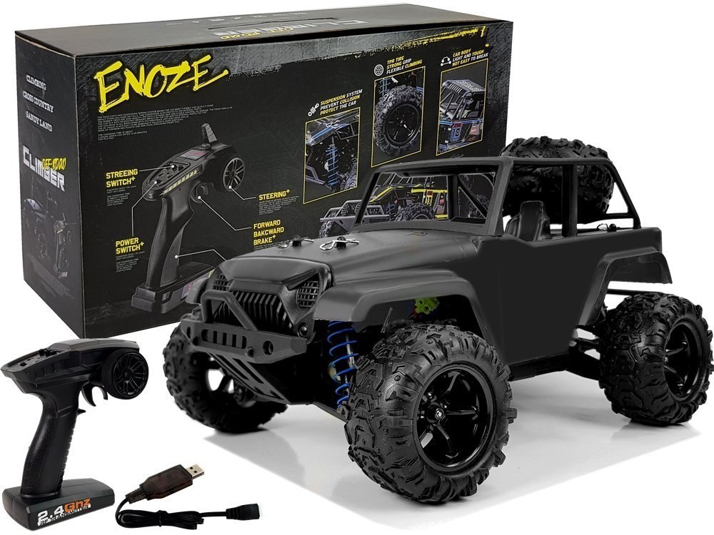 Auto Terenowe Off-Road Zdalnie Sterowane 1:18 Czarne ENOZE 9304E 40 km/h Auto Terenowe Off-Road Zdalnie Sterowane 1:18 Czarne ENOZE 9304E 40 km/h