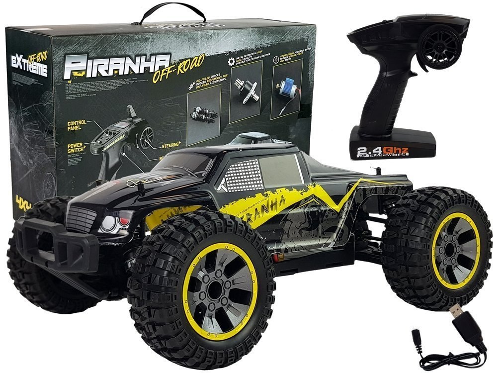 Auto Terenowe Off-Road Zdalnie Sterowane Żółte 1:10 ENOZE 9200E 40 km/h Duże Koła Auto Terenowe Off-Road Zdalnie Sterowane Żółte 1:10 ENOZE 9200E 40 km/h Duże Koła