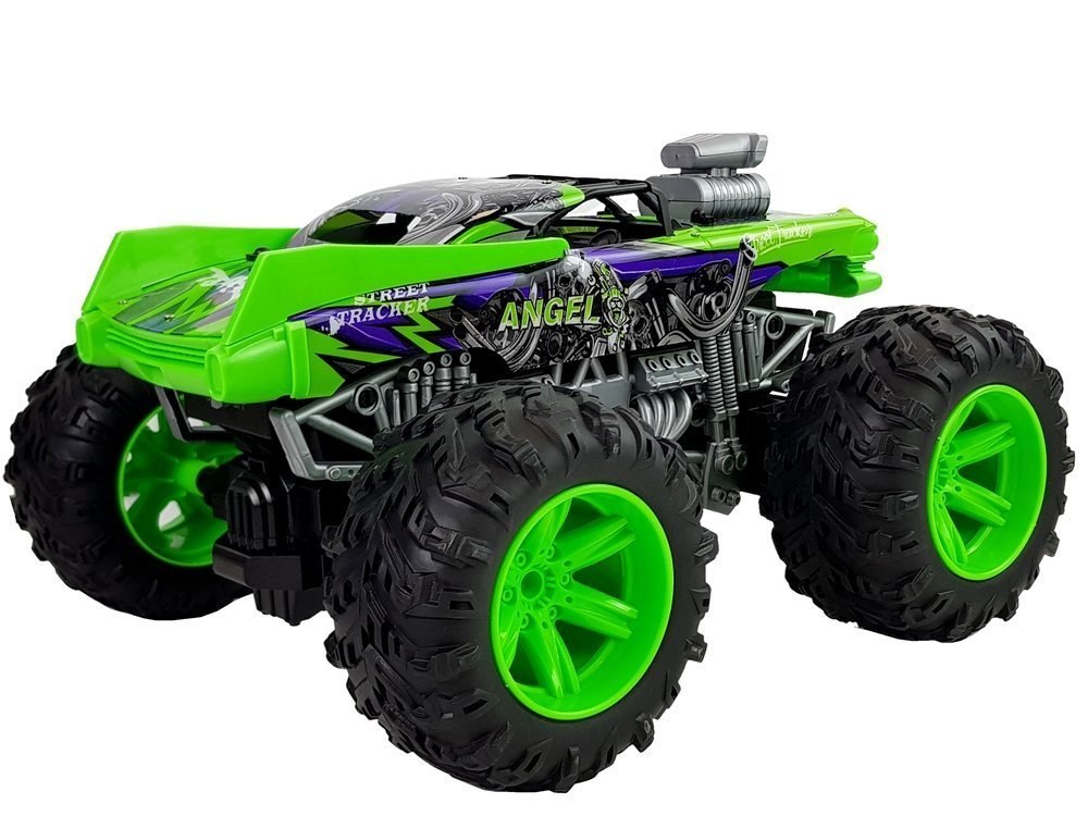 Auto Terenowe Zdalnie Sterowane 1:14 2.4G RC Zielone Duże Koła Auto Terenowe Zdalnie Sterowane 1:14 2.4G RC Zielone Duże Koła