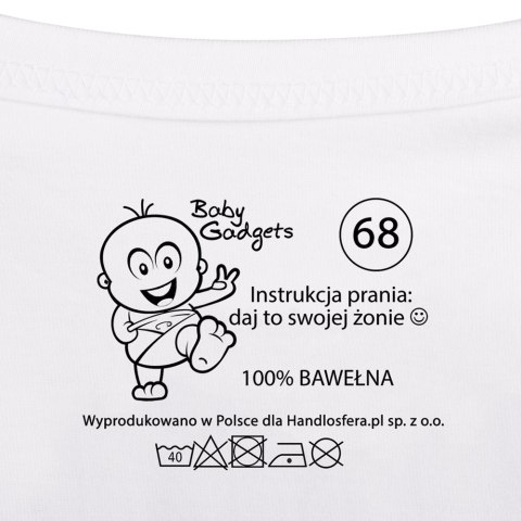 Baby Instructions - Body z instrukcją dla Taty - Rozmiar 68 Baby Instructions - Body z instrukcją dla Taty - Rozmiar 68