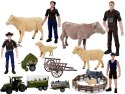 Duży Zestaw Do Złożenia Farma Traktor Zwierzęta Zagroda DIY Duży Zestaw Do Złożenia Farma Traktor Zwierzęta Zagroda DIY