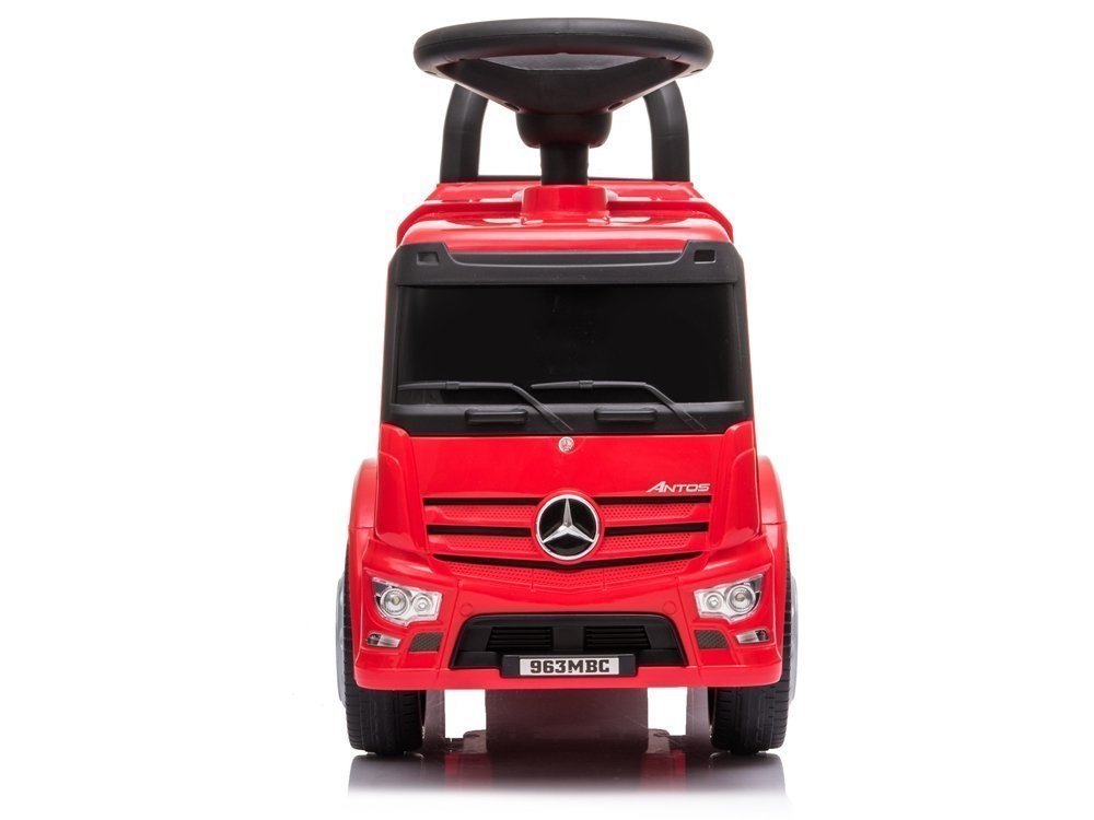 Jeździk Mercedes Antos 656 Czerwony Dźwięk Klakson Reflektory Światła Jeździk Mercedes Antos 656 Czerwony Dźwięk Klakson Reflektory Światła