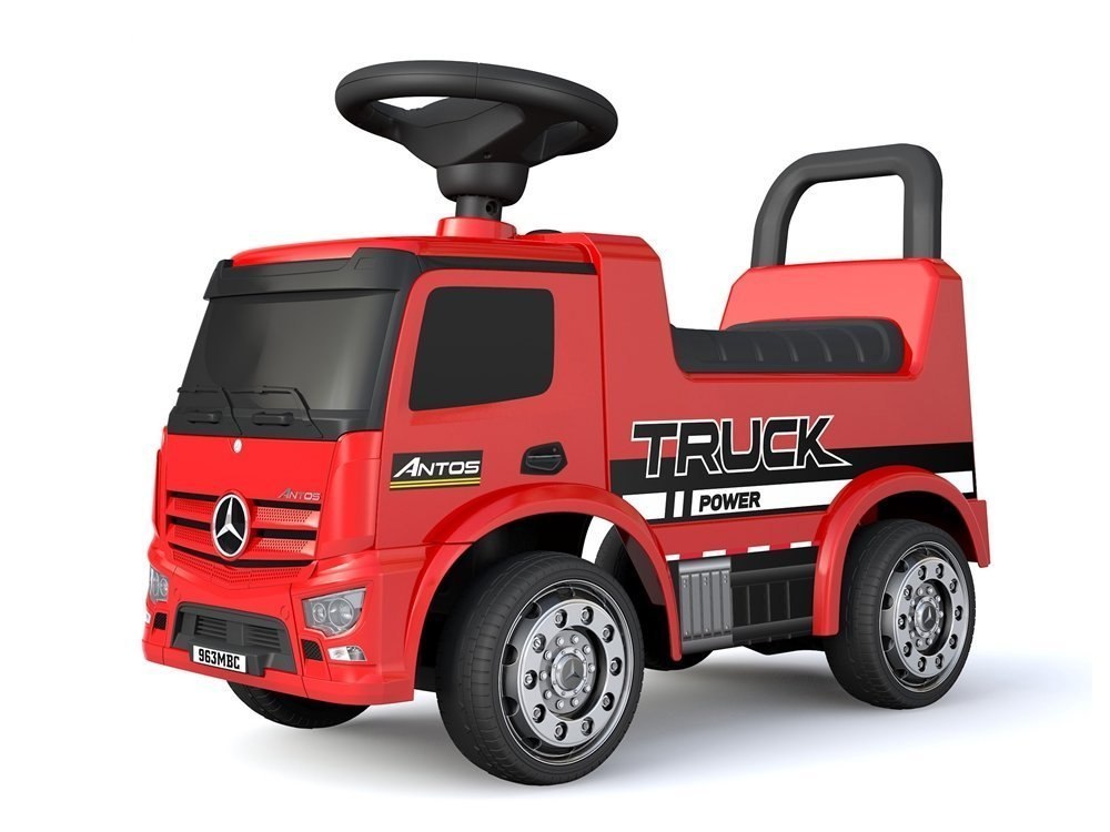 Jeździk Mercedes Antos 656 Czerwony Dźwięk Klakson Reflektory Światła Jeździk Mercedes Antos 656 Czerwony Dźwięk Klakson Reflektory Światła