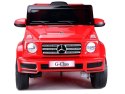 Samochód na akumulator Mercedes G500 czerwony Samochód na akumulator Mercedes G500 czerwony