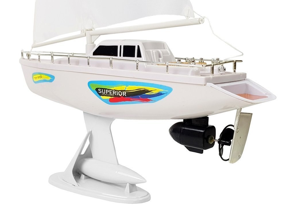 Łódź Żaglówka Zdalnie Sterowana 50 cm Pilot Ster 27 Mhz Biała Łódź Żaglówka Zdalnie Sterowana 50 cm Pilot Ster 27 Mhz Biała