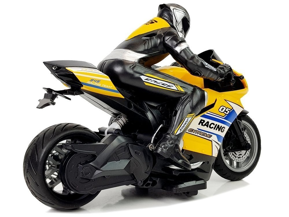 Motor Sportowy Ścigacz Zdalnie Sterowany 2.4G Zasięg 35 m Żółty Motor Sportowy Ścigacz Zdalnie Sterowany 2.4G Zasięg 35 m Żółty