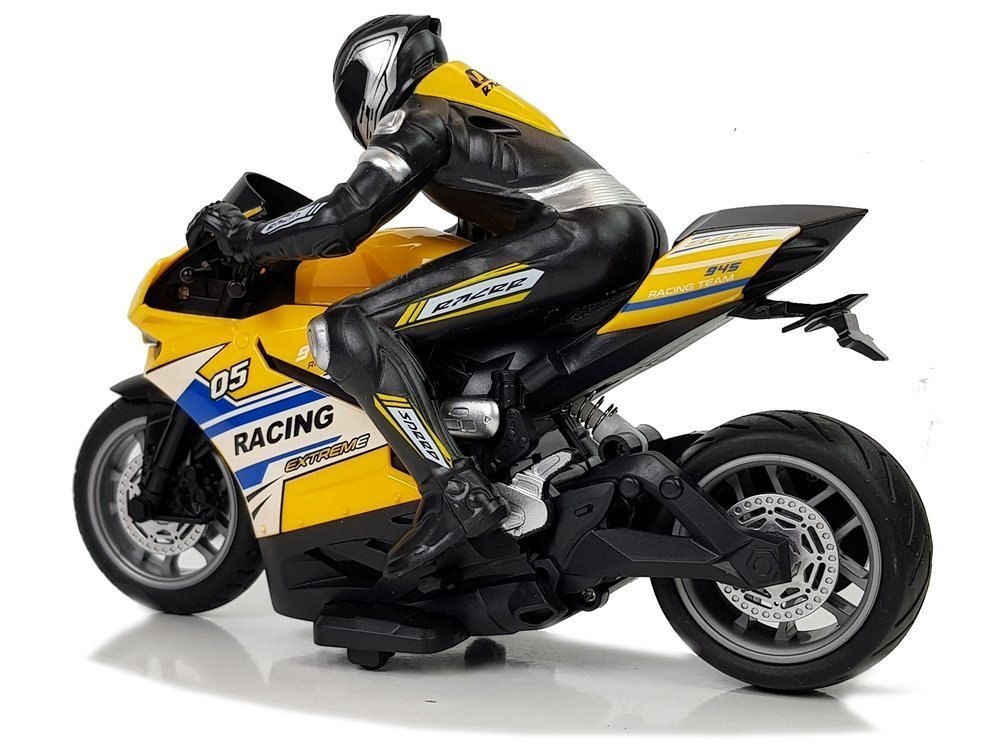 Motor Sportowy Ścigacz Zdalnie Sterowany 2.4G Zasięg 35 m Żółty Motor Sportowy Ścigacz Zdalnie Sterowany 2.4G Zasięg 35 m Żółty