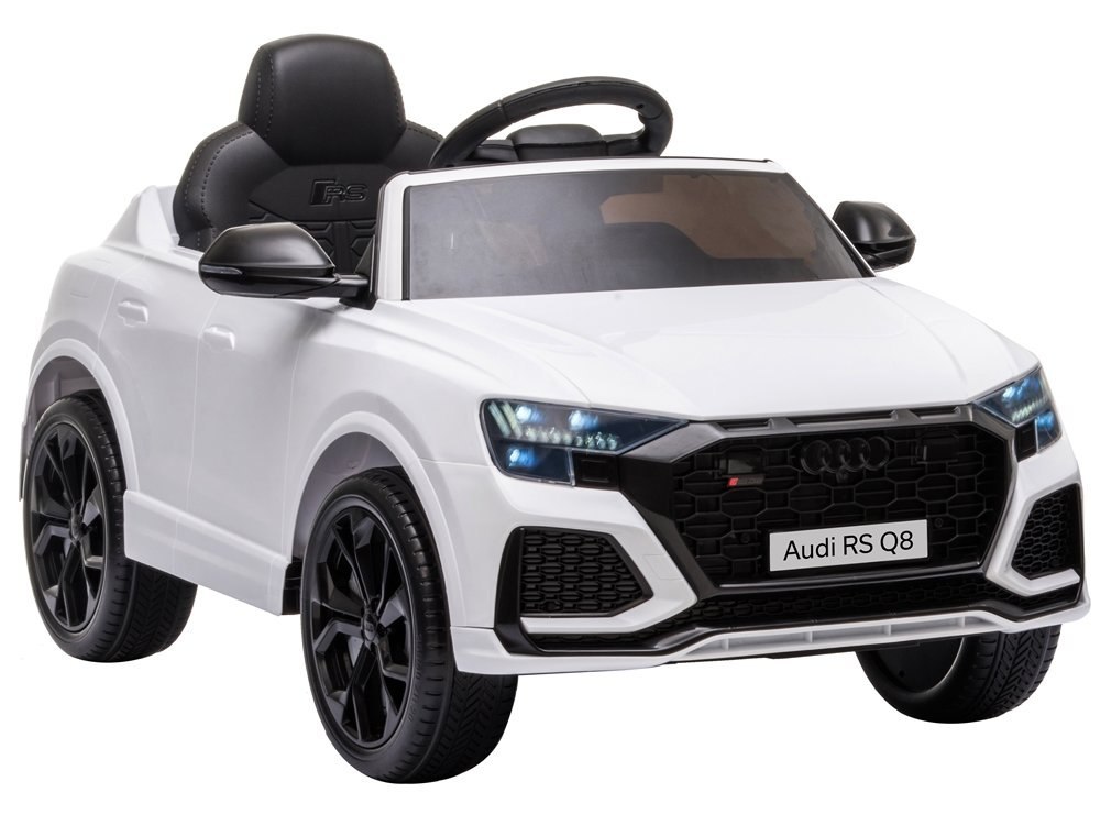 Samochód na akumulator Audi RS Q8 biały Samochód na akumulator Audi RS Q8 biały