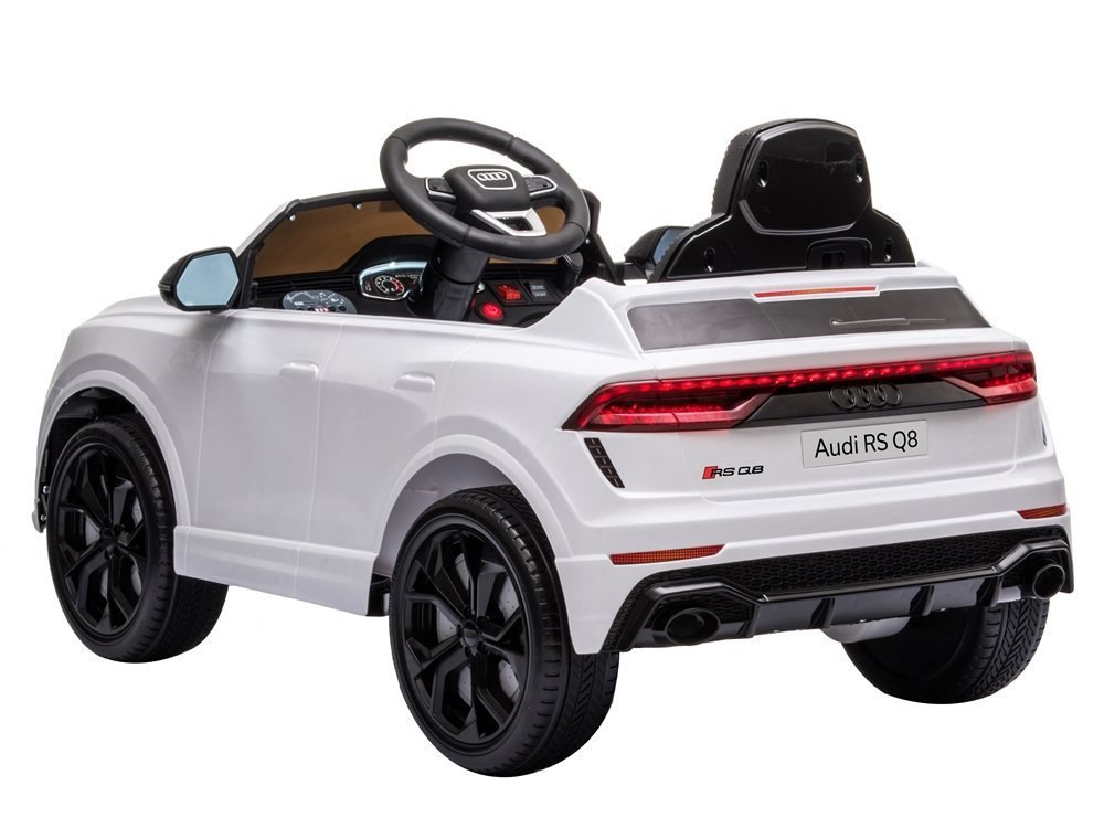 Samochód na akumulator Audi RS Q8 biały Samochód na akumulator Audi RS Q8 biały