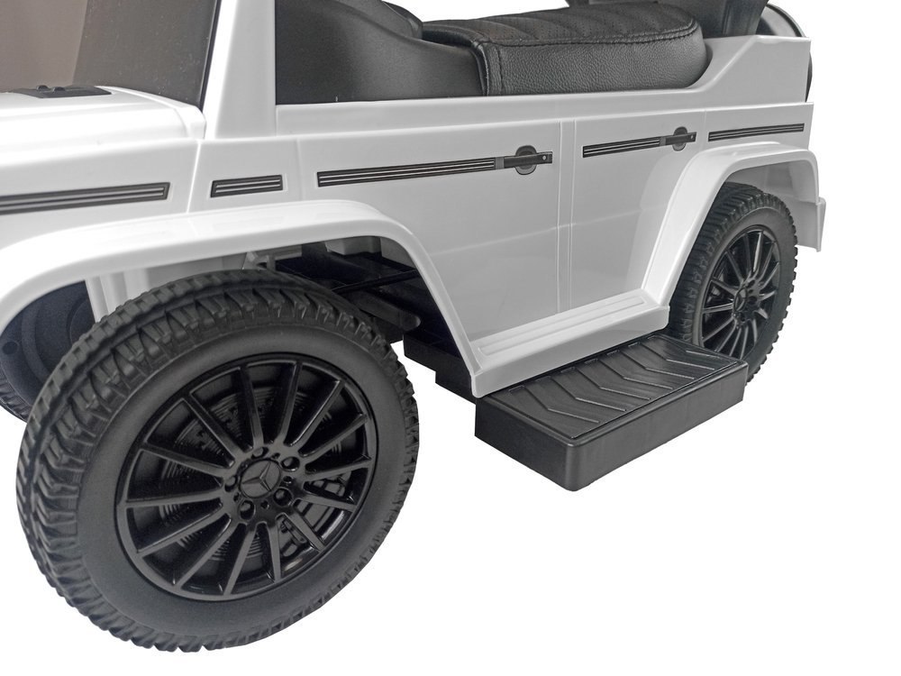 Jeździk Mercedes G-Class 653 Biały z Pchaczem Dźwięk Silnika i Klaksonu Jeździk Mercedes G-Class 653 Biały z Pchaczem Dźwięk Silnika i Klaksonu