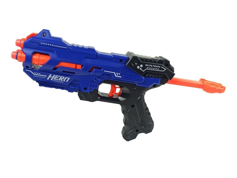Pistolet Na Piankowe Naboje Niebieski Zasięg 18 m Puszki Pistolet Na Piankowe Naboje Niebieski Zasięg 18 m Puszki