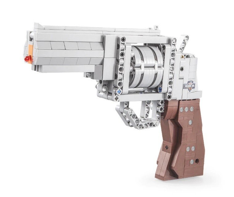 Rewolwer Pistolet z Klocków 475 Elementów CADA 5 Pocisków Rewolwer Pistolet z Klocków 475 Elementów CADA 5 Pocisków