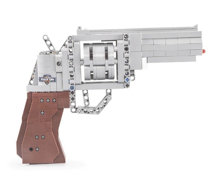 Rewolwer Pistolet z Klocków 475 Elementów CADA 5 Pocisków Rewolwer Pistolet z Klocków 475 Elementów CADA 5 Pocisków