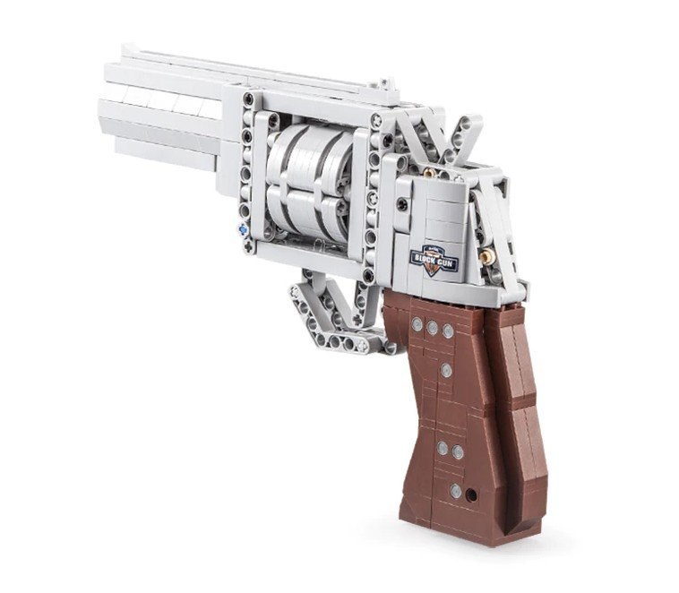 Rewolwer Pistolet z Klocków 475 Elementów CADA 5 Pocisków Rewolwer Pistolet z Klocków 475 Elementów CADA 5 Pocisków