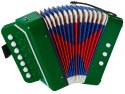 Akordeon Instrument Dla Małego Muzyka Zielony Akordeon Instrument Dla Małego Muzyka Zielony
