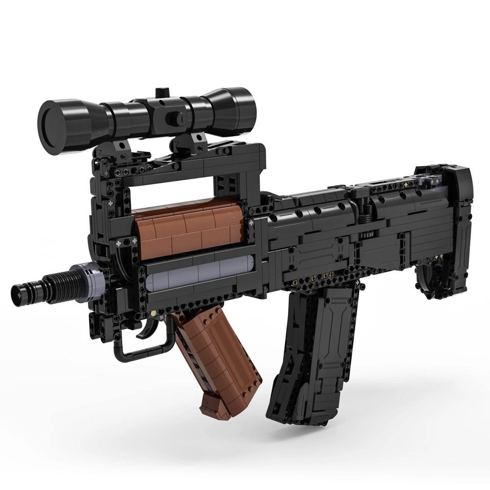Karabin Pistolet Groza Klocki 1504 Elementów CADA 10 Pocisków Karabin Pistolet Groza Klocki 1504 Elementów CADA 10 Pocisków
