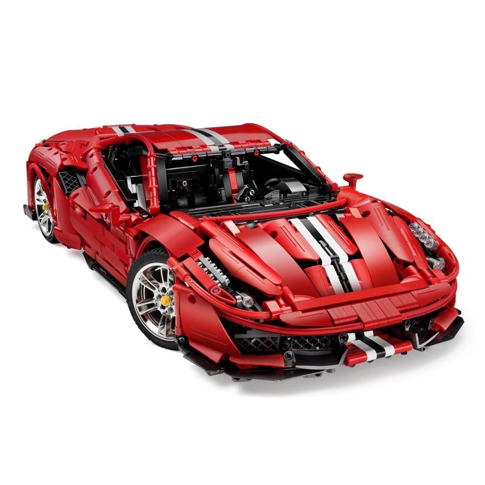 Klocki Konstrukcyjne Auto Sportowe Czerwone 3187 Elementów Klocki Konstrukcyjne Auto Sportowe Czerwone 3187 Elementów