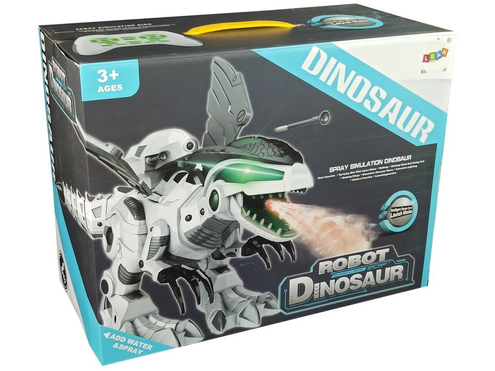 Interaktywny Dinozaur Robot Zdalnie Sterowany Muzyka Para Wodna Pilot Światła Interaktywny Dinozaur Robot Zdalnie Sterowany Muzyka Para Wodna Pilot Światła