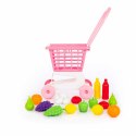 Wózek Sklepowy Marketowy Owoce Jajka Nr1 Różowy 68477 Wózek Sklepowy Marketowy Owoce Jajka Nr1 Różowy 68477