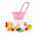 Wózek Sklepowy Marketowy Owoce Jajka Nr1 Różowy 68477 Wózek Sklepowy Marketowy Owoce Jajka Nr1 Różowy 68477