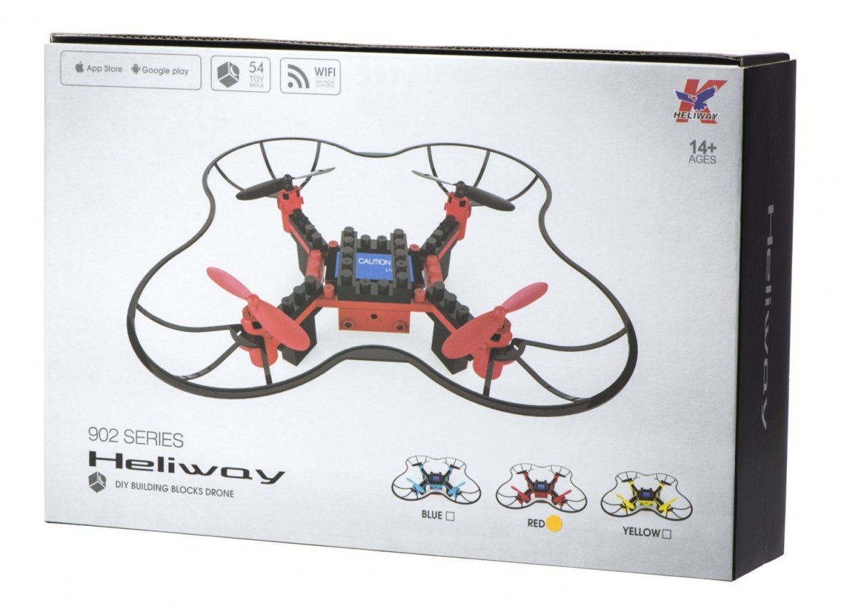 Dron RC z klocków DIY z kamerą WIFI 2.4GHz Dron RC z klocków DIY z kamerą WIFI 2.4GHz