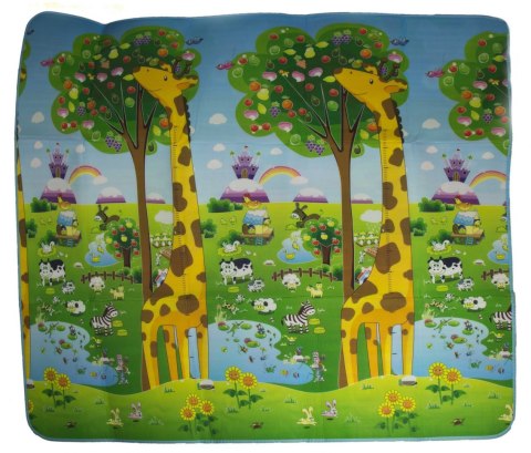 Mata Edukacyjna dywan dwustronna ZOO 200x180cm Mata Edukacyjna dywan dwustronna ZOO 200x180cm