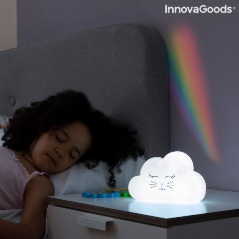 Lampka LED chmurka z projektorem tęczy Lampka LED chmurka z projektorem tęczy