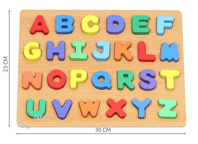 Układanka drewniana - alfabet