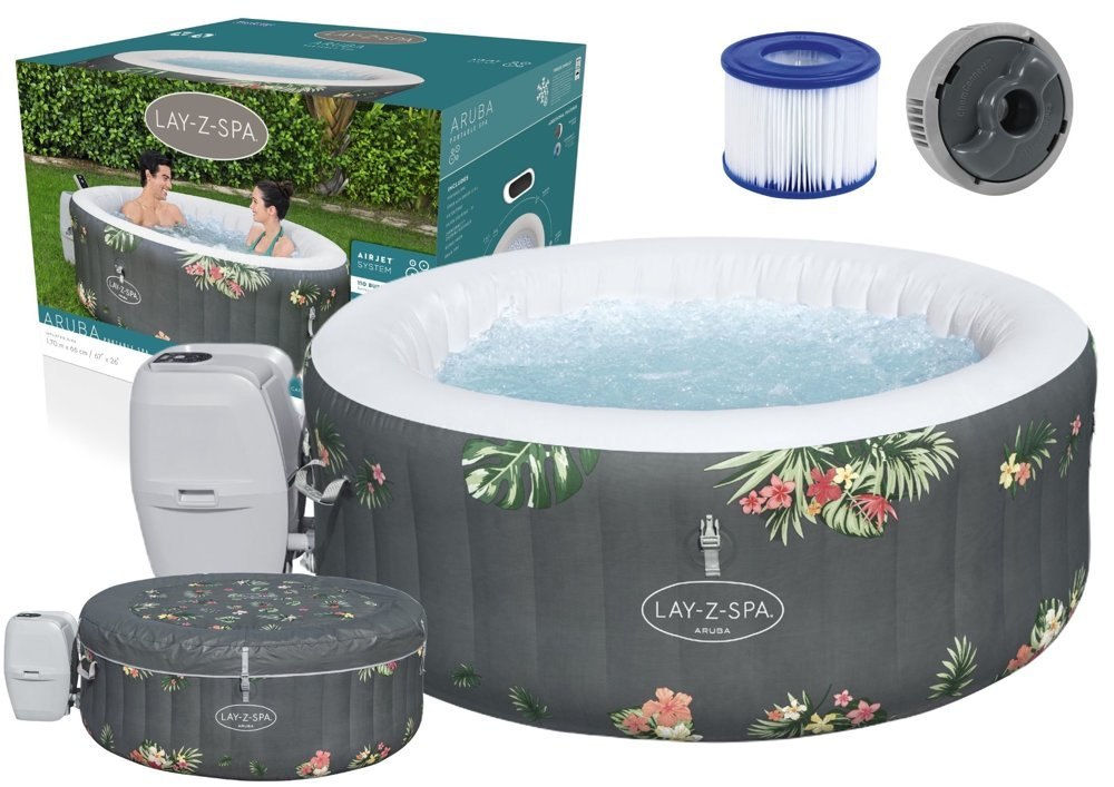 Dmuchane Spa Jacuzzi 3 Osobowe 170 x 66cm Bestway 60061 Dmuchane Spa Jacuzzi 3 Osobowe 170 x 66cm Bestway 60061
