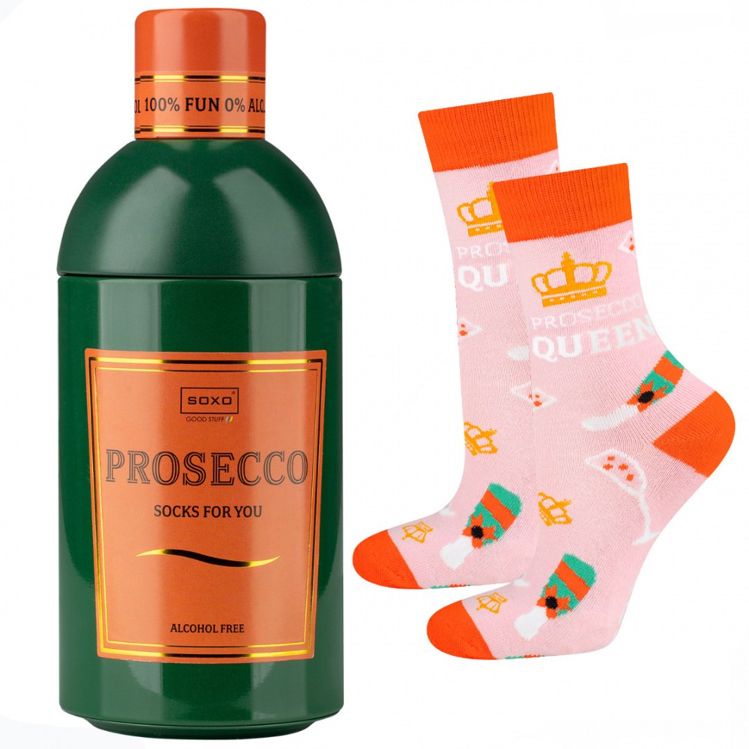 Skarpetki damskie PROSECCO wino w butelce Skarpetki damskie PROSECCO wino w butelce