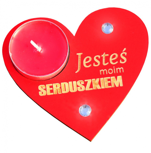 Świecznik Serce z zapachową świeczką Świecznik Serce z zapachową świeczką