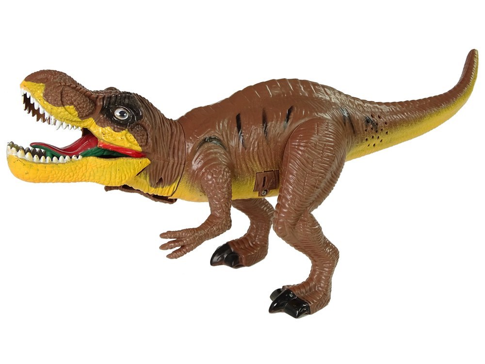 Zestaw Dinozaurów Tyranozaur Rex Drzewka Akcesoria Dźwięk Światła