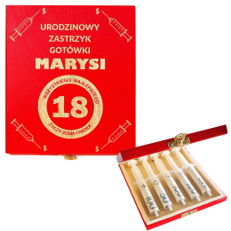 Pudełko na pieniądze z grawerem - zastrzyk gotówki na urodziny