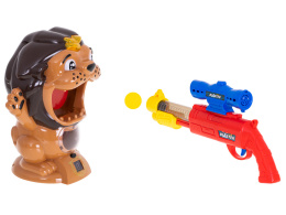 Pistolet na piankowe kulki i lew