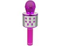 Mikrofon Bezprzewodowy USB Głośnik Nagrywanie Karaoke Model WS-858 Różowy
