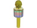 Mikrofon Bezprzewodowy USB Głośnik Nagrywanie Karaoke Model WS-858 Złoty