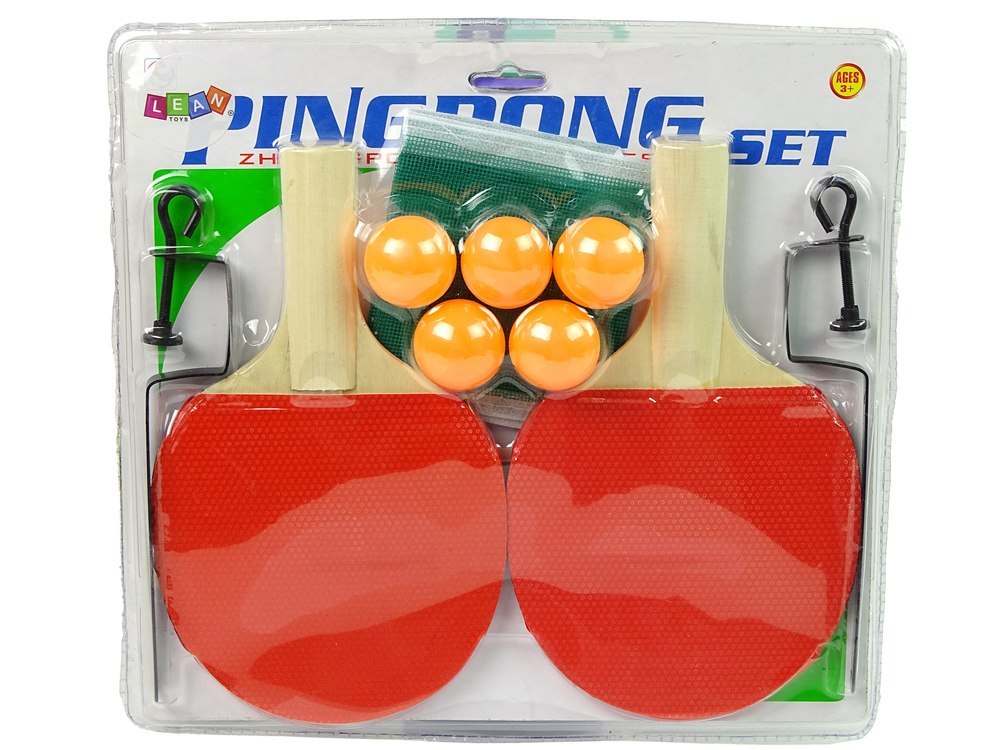 Zestaw Do Ping Ponga Tenis Stołowy Paletki Siatka 5 Piłek Zestaw Do Ping Ponga Tenis Stołowy Paletki Siatka 5 Piłek