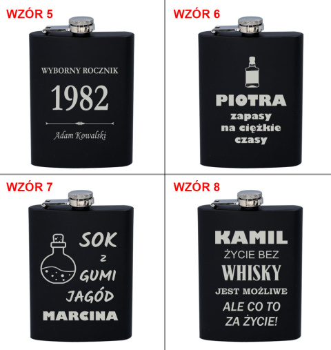 Piersiówka z Grawerem - prezent na urodziny dla faceta Piersiówka z Grawerem - prezent na urodziny dla faceta