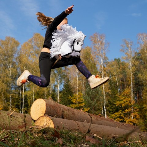 Hobby Horse Skippi - koń na kiju - Szary Hobby Horse Skippi - koń na kiju - Szary