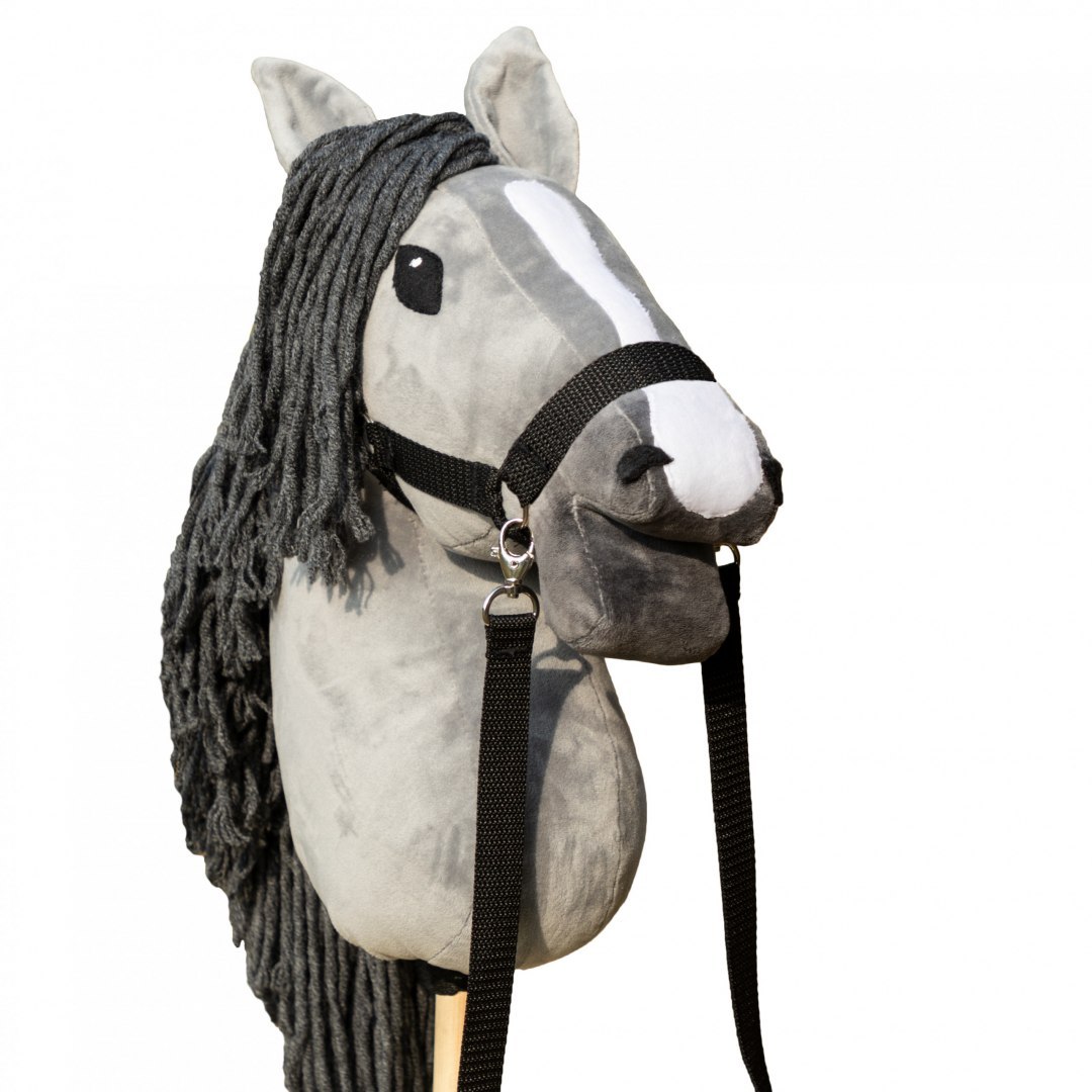 Hobby Horse Skippi - koń na kiju - Szary