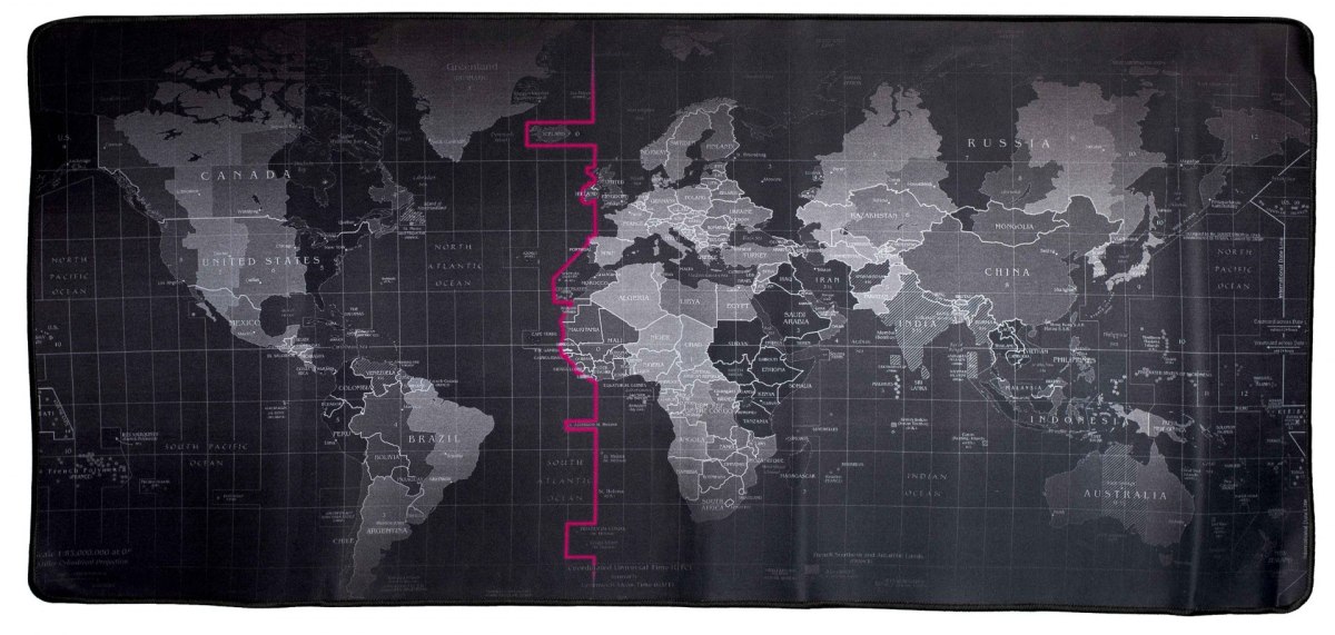 Podkładka na biurko mapa świata 40x90x2cm