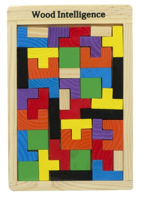 Puzzle drewniane układanka tetris klocki 40el. Puzzle drewniane układanka tetris klocki 40el.